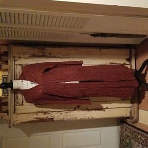 Women's LuLaRoe Sarah Cover up/Duster/Sweater Cardigan in Red/Black Size M